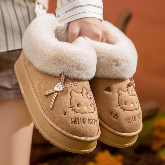 Hello Kitty Plush-Lined  Ankle Boots