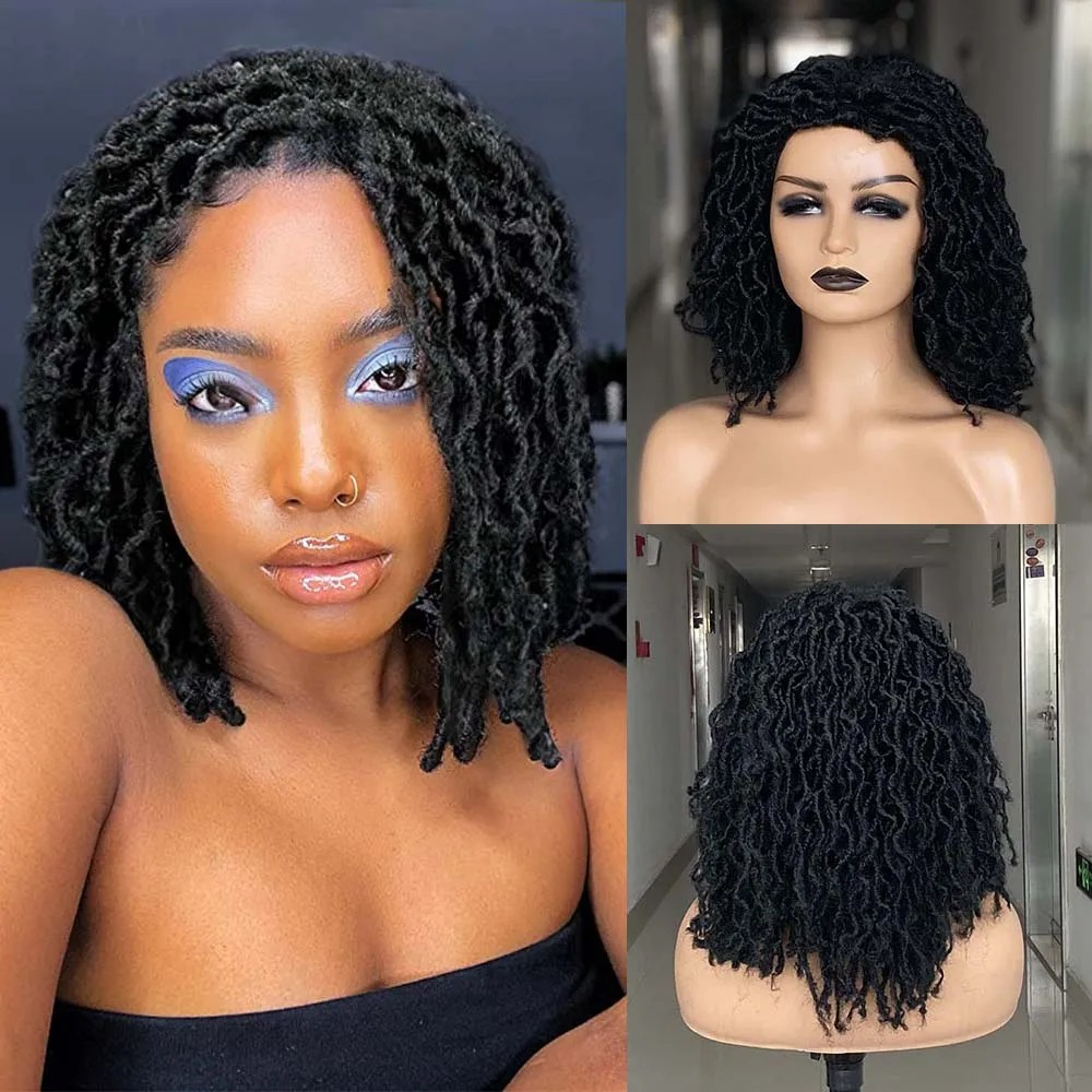 Short Butterfly Locs Crochet Wig