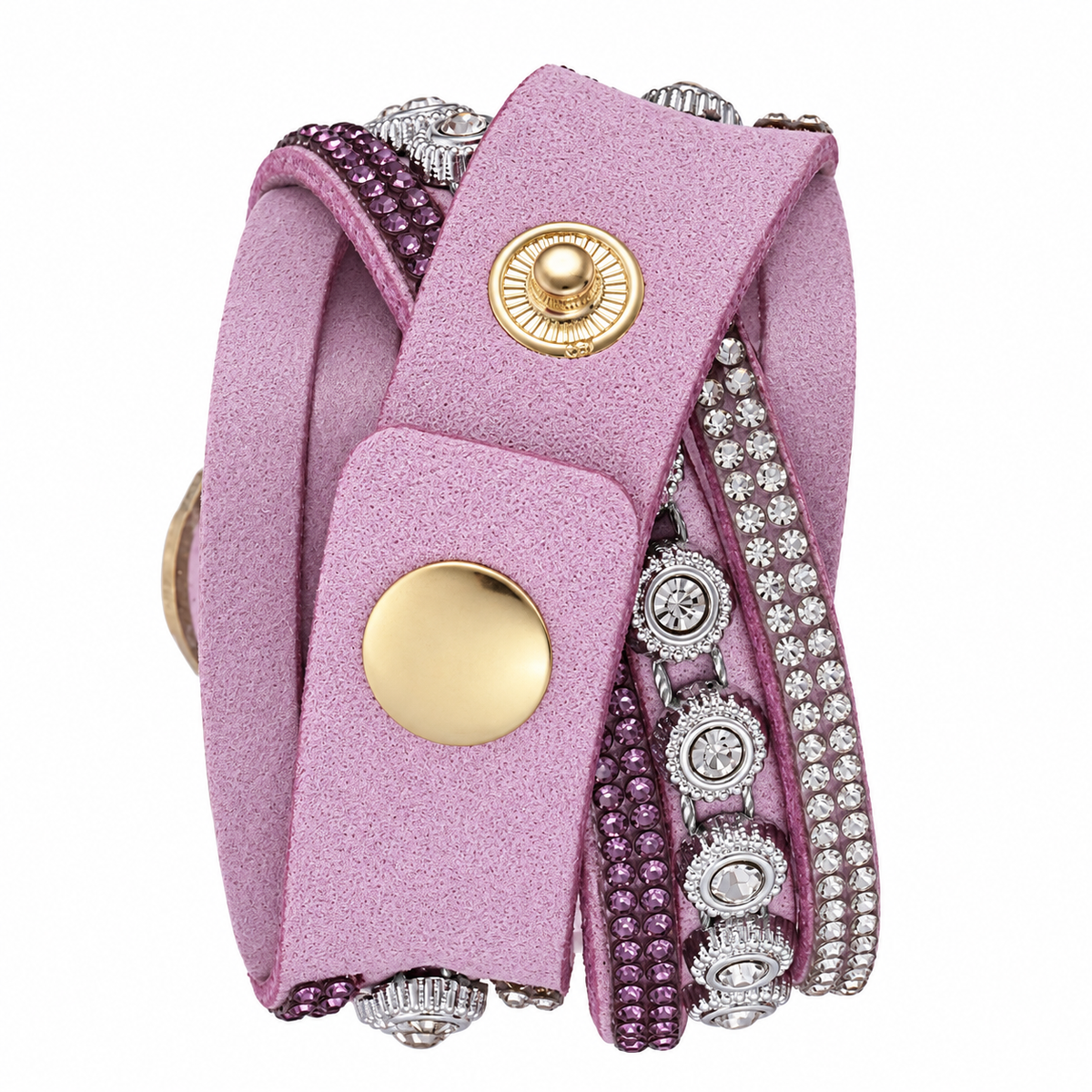Rhinestone Multi-Layered Bracelet Watch