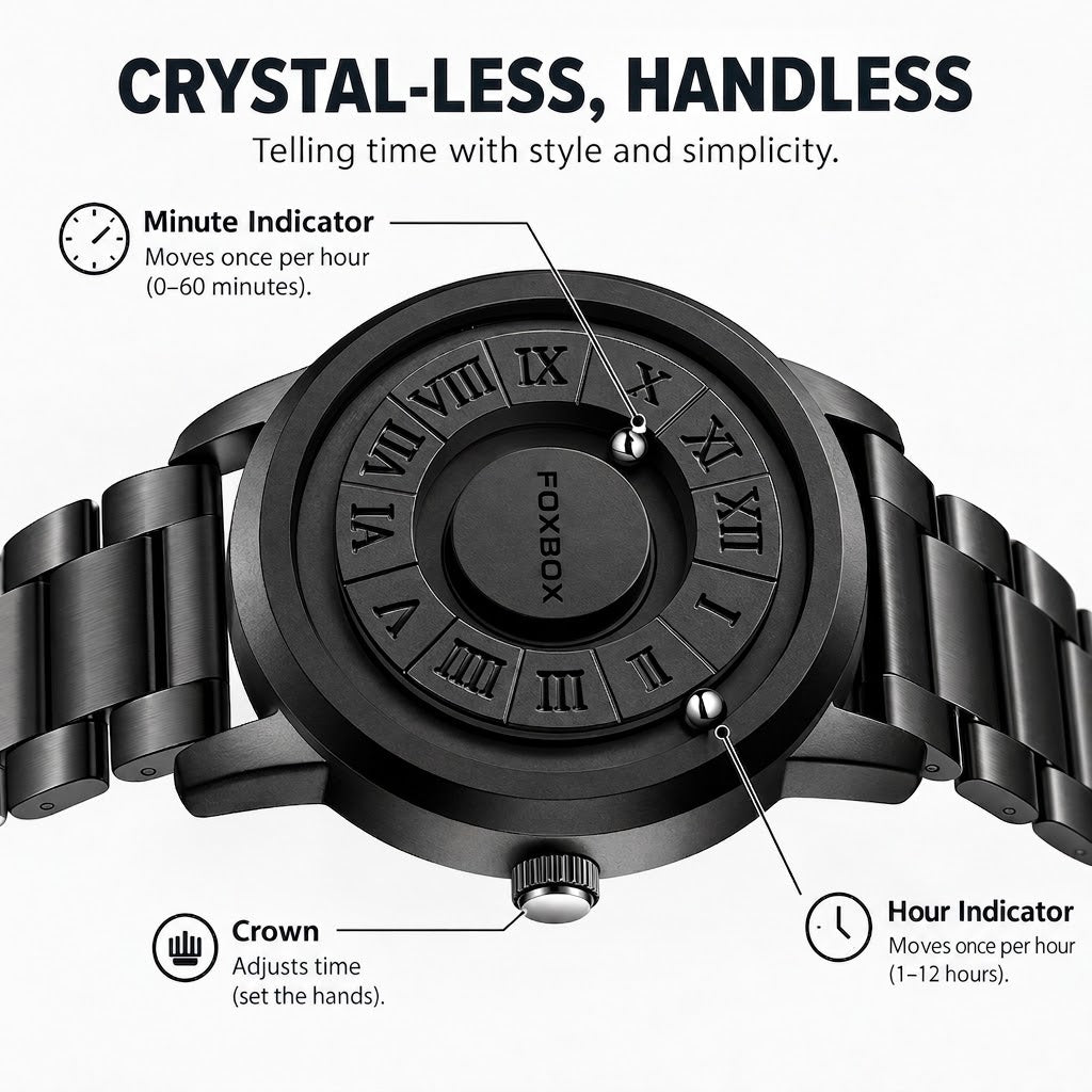 FOXBOX Magnetic Ball Quartz Watch