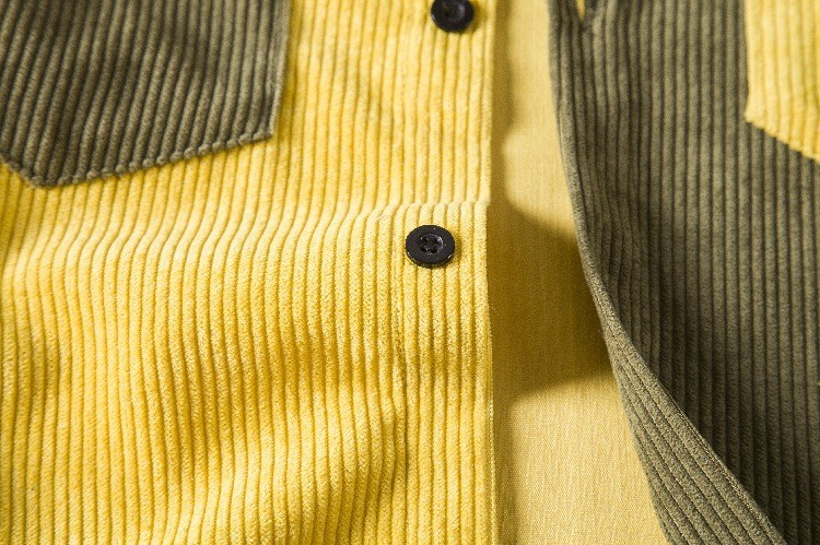 Two-Pocket Corduroy Shirt for Men