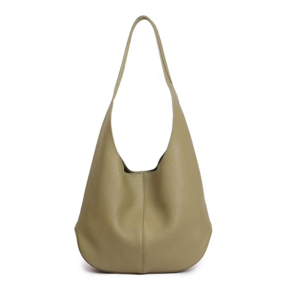Slouchy Hobo Shoulder Bag – Genuine Cowhide Leather