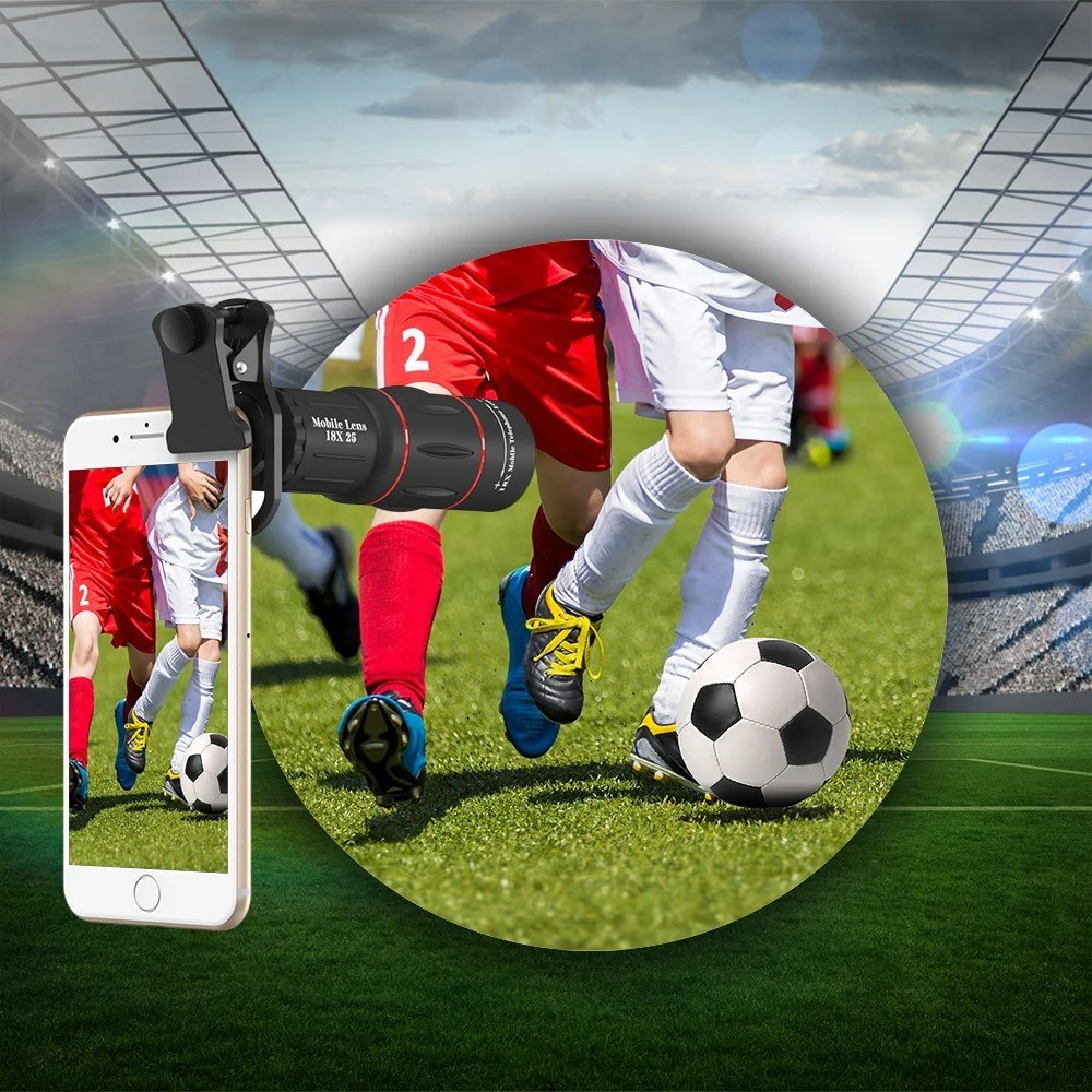 Universal 18x/125x Optical Zoom Telephoto Lens Kit, Mobile Phone Telescope