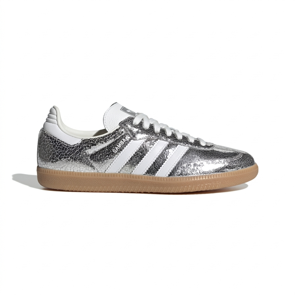 ADIDAS Women's Samba OG Sneakers – Silver/White