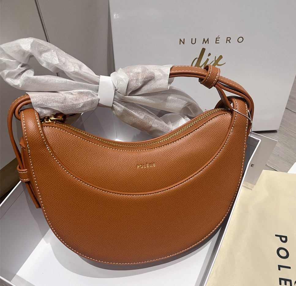 Polène Numéro Dix Shoulder Bag – Genuine Cowhide Leather