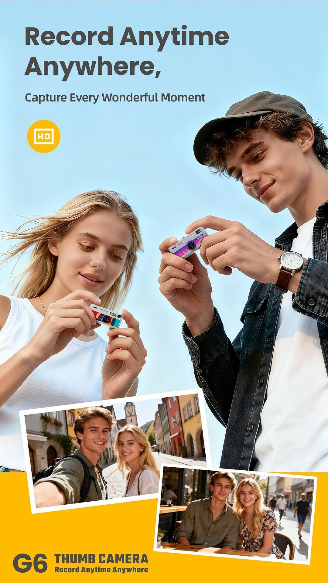 G6 1080P Mini Keychain Thumb Camera