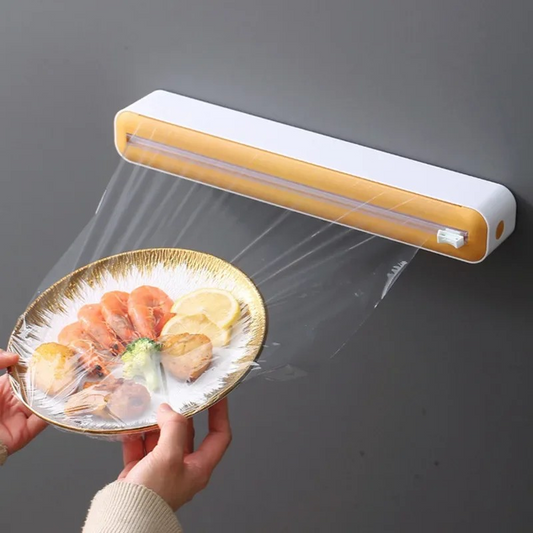 Plastic Wrap Dispenser with Slide Cutter – Wall Mounted