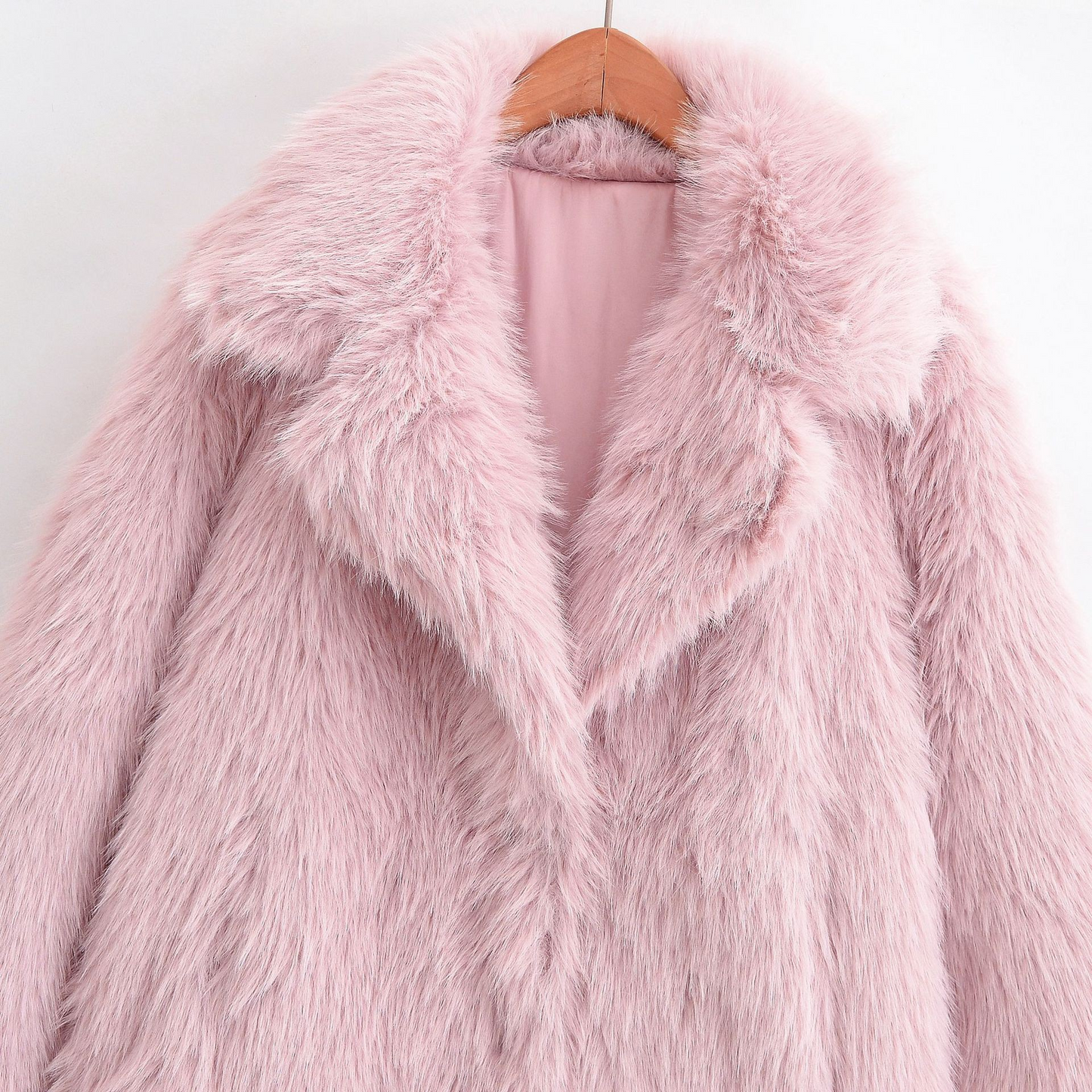 Faux Fur Mid-Length Coat