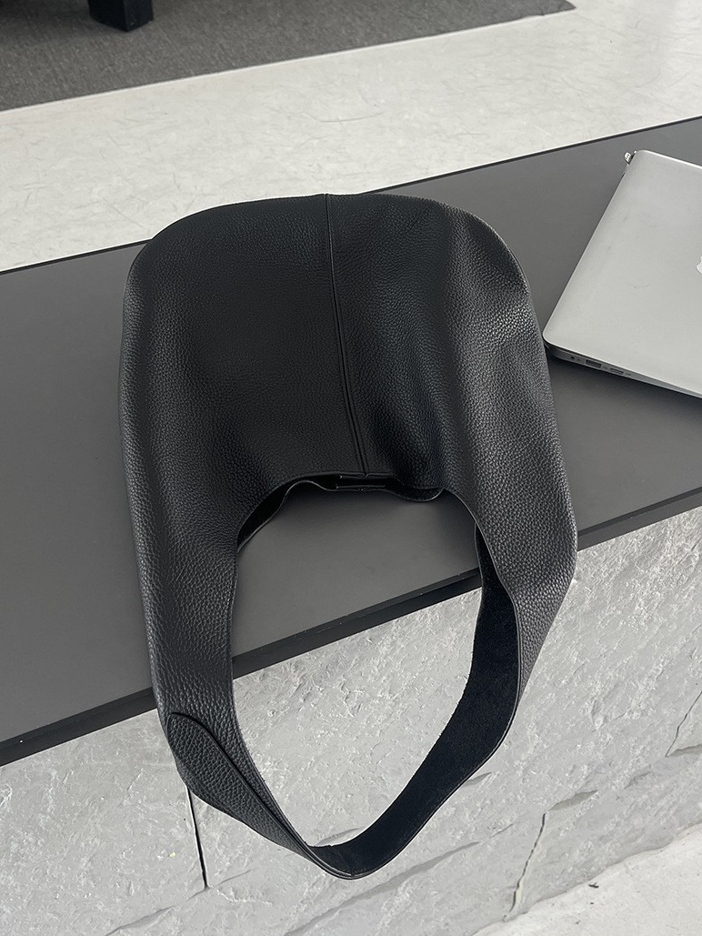 Slouchy Hobo Shoulder Bag – Genuine Cowhide Leather