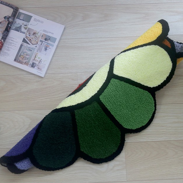 Smiley Flower Tufted Area Rug