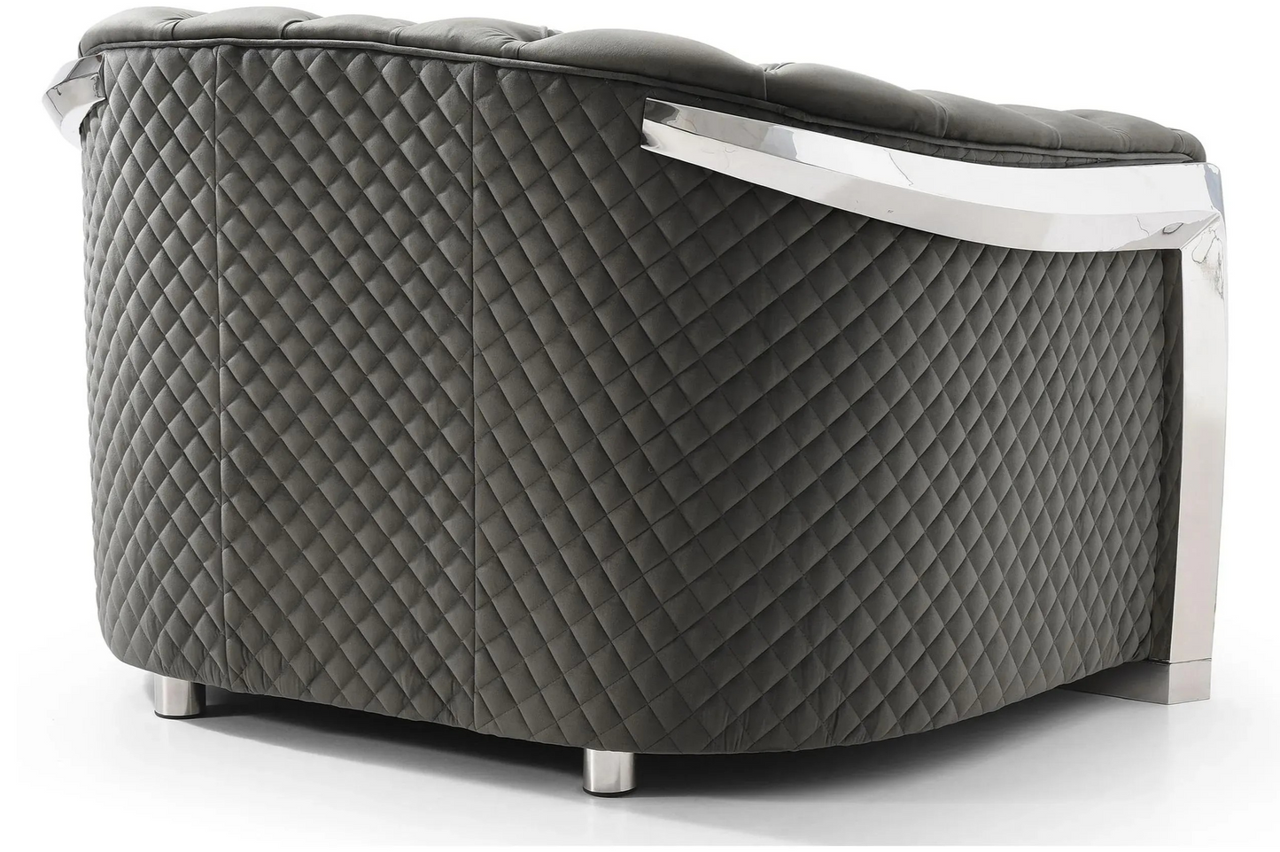 Tufted Jeweled Accent Chair with LED Light