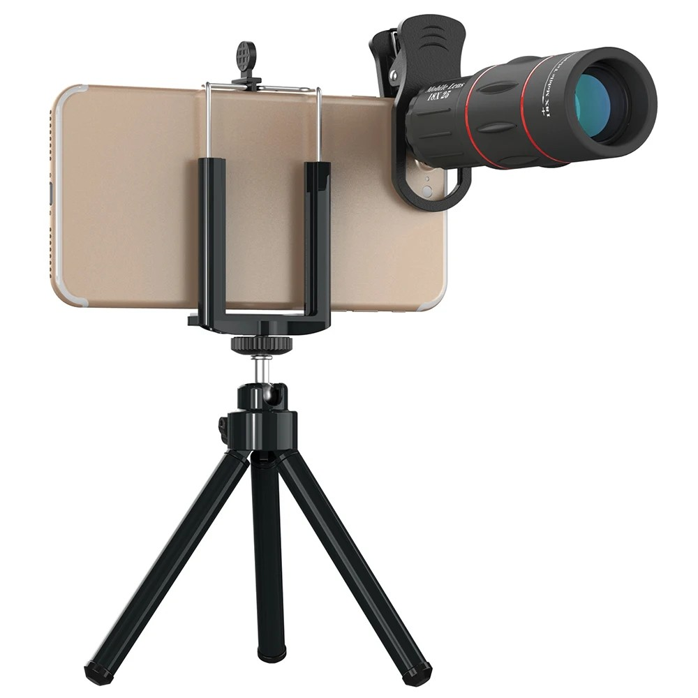 Universal 18x/125x Optical Zoom Telephoto Lens Kit, Mobile Phone Telescope