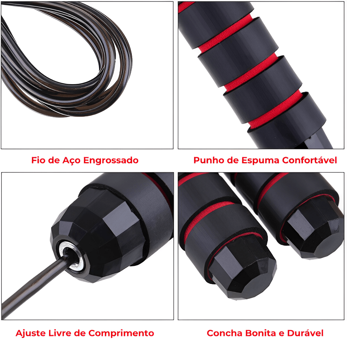 High-speed Steele Jump Rope with Bearings, Premium Quality