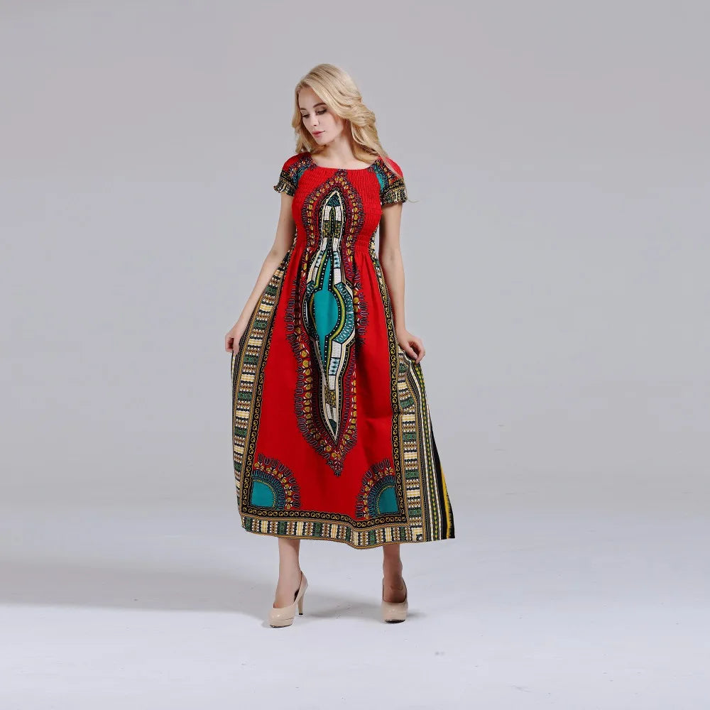 Dashiki African Long Maxi Dress