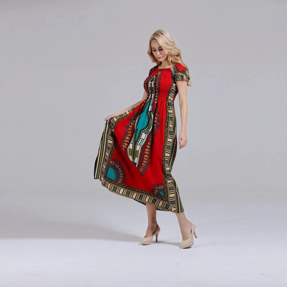 Dashiki African Long Maxi Dress
