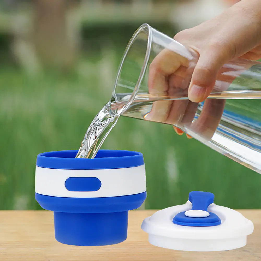 Collapsible Silicone Cup for Coffee, Tea and More