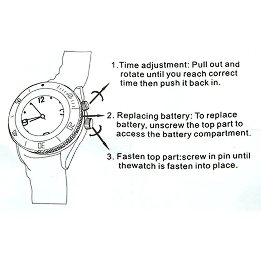 2-in-1 Quartz Watch with Built-in Tobacco Grinder